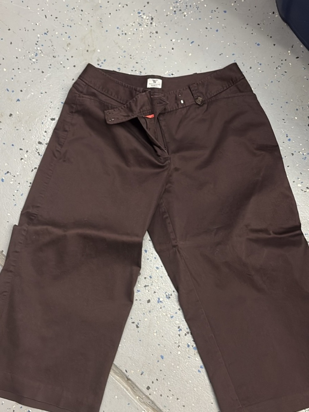 Worthington Brown Cropped Capri Pants